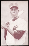 1947-66 Baseball Exhibit- Ernie Banks- Bat on Shoulder- White Signature Version