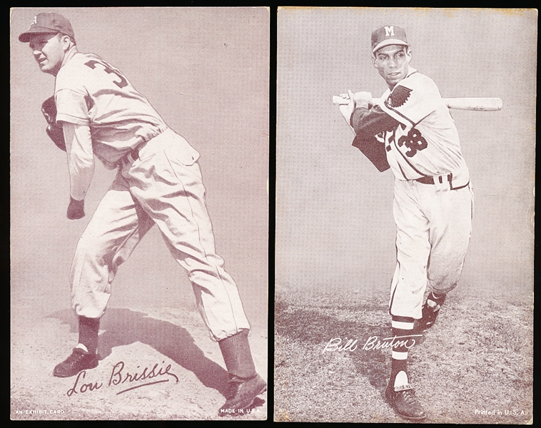 1947-66 Baseball Exhibits- 2 Diff