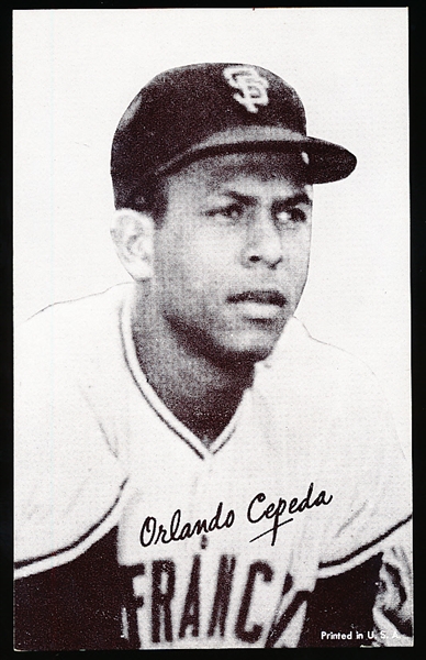 1947-66 Baseball Exhibit- Orlando Cepeda- Portrait Pose