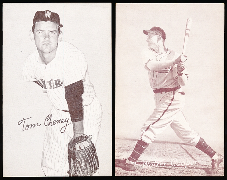 1947-66 Baseball Exhibits- 2 Diff