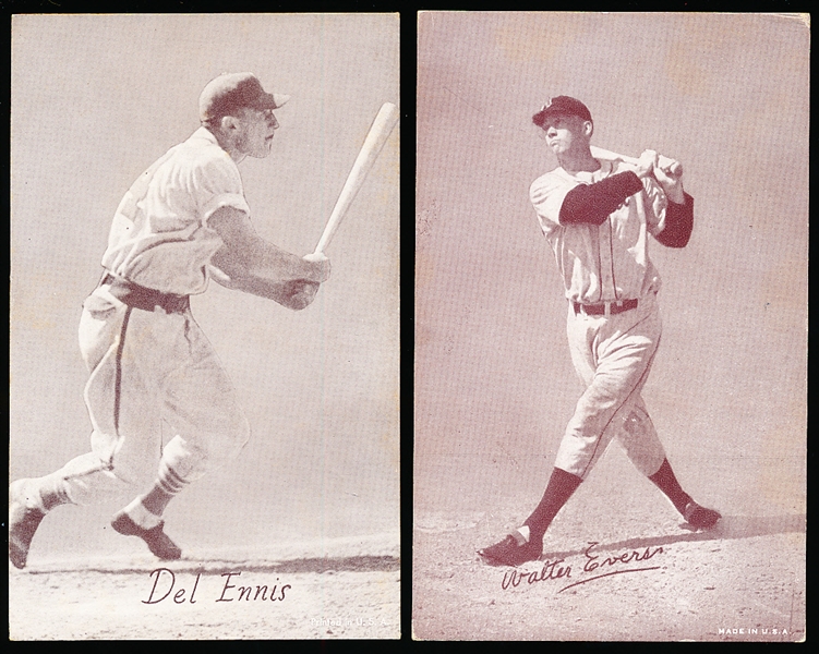 1947-66 Baseball Exhibits- 2 Diff