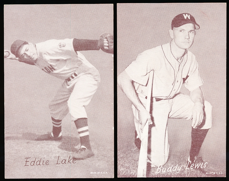 1947-66 Baseball Exhibits- 2 Diff