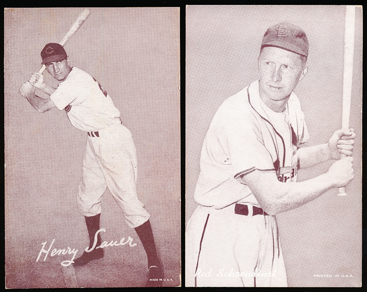 1947-66 Baseball Exhibits- 2 Diff
