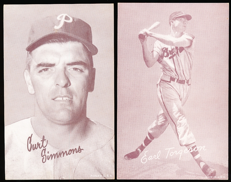 1947-66 Baseball Exhibits- 2 Diff