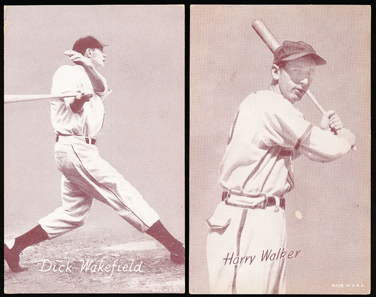 1947-66 Baseball Exhibits- 2 Diff