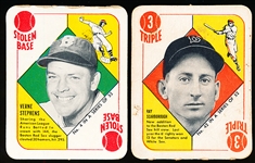 1951 Topps Bb Red Backs- 2 Diff