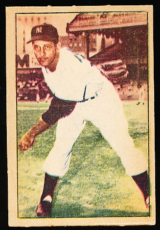 1952 Berk Ross Bb- Joe Ostrowski, Yankees
