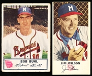 1953/54 Johnston Cookies Braves- 2 Diff