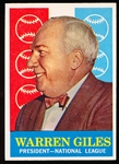 1959 Topps Bb- #200 Warren Giles