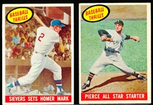 1959 Topps Bb- 2 Diff Baseball Thrills