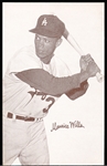 1963 Stat back Baseball Exhibit- Maury Wills, Dodgers