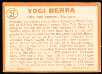 1964 Topps Baseball- #21 Yogi Berra, Yankees