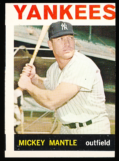 1964 Topps Baseball- #50 Mickey Mantle, Yankees