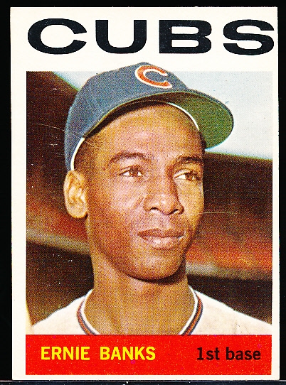 1964 Topps Baseball- #55 Ernie Banks, Cubs