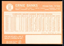1964 Topps Baseball- #55 Ernie Banks, Cubs