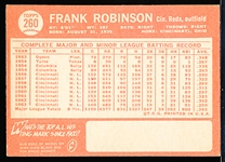 1964 Topps Baseball- #260 Frank Robinson, Reds
