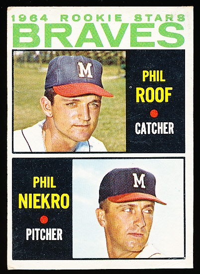 1964 Topps Baseball- #541 Phil Niekro RC- Hi#