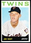 1964 Topps Baseball- #567 Jim Kaat, Twins- Hi#