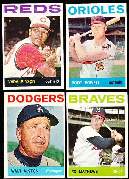1964 Topps Baseball- 4 Cards