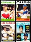 1964 Topps Baseball- 4 Cards