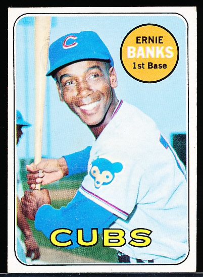 1969 Topps Baseball- #20 Ernie Banks, Cubs