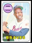 1969 Topps Baseball- #100 Hank Aaron, Braves