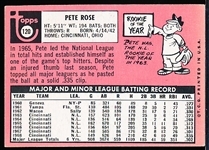 1969 Topps Baseball- #120 Pete Rose, Reds