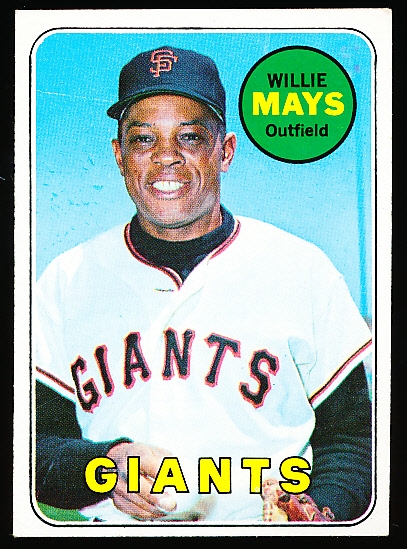 1969 Topps Baseball- #190 Willie Mays, Giants