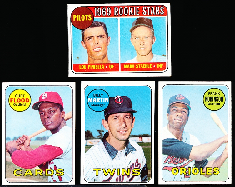 1969 Topps Baseball- 4 Diff
