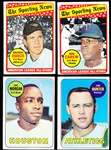 1969 Topps Baseball- 4 Diff