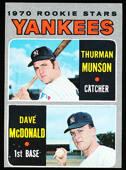 1970 Topps Baseball- #189 Thurman Munson RC