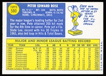 1970 Topps Baseball- #580 Pete Rose, Reds