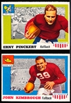 1955 Topps All American Football- 2 Cards
