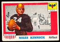 1955 Topps All American Football- #6 Niles Kinnick, Iowa RC