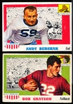1955 Topps All American Football- 2 Cards