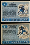 1955 Topps All American Football- 2 Cards