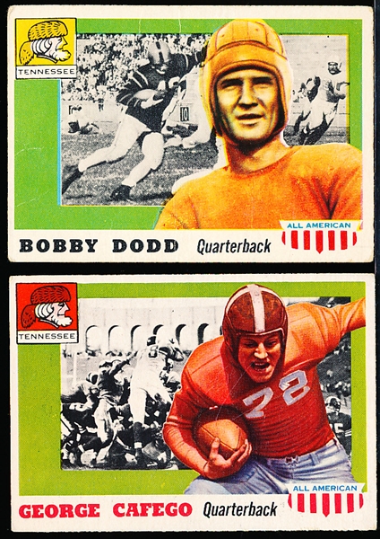 1955 Topps All American Football- 2 Cards