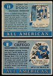 1955 Topps All American Football- 2 Cards
