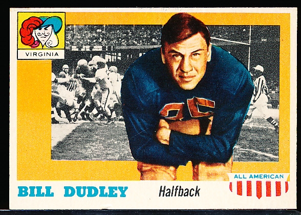 1955 Topps All American Football- #10 Bill Dudley, Virginia