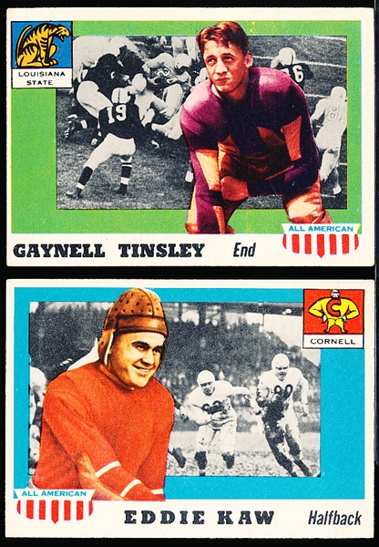1955 Topps All American Football- 2 Cards