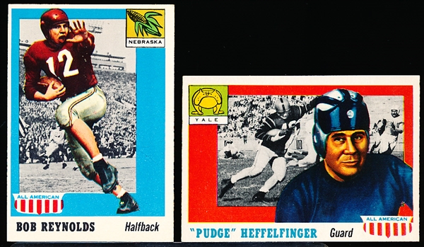 1955 Topps All American Football- 2 Cards