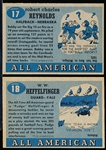 1955 Topps All American Football- 2 Cards
