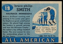 1955 Topps All American Football- #19 Bruce Smith, Minnesota