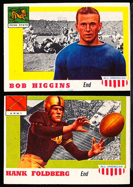 1955 Topps All American Football- 2 Diff