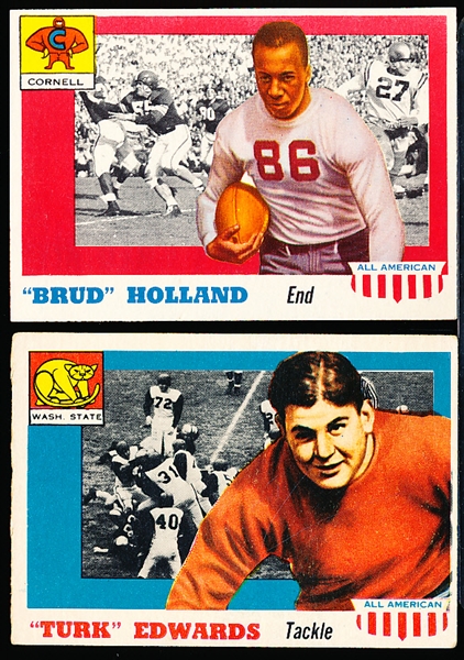 1955 Topps All American Football- 2 Diff