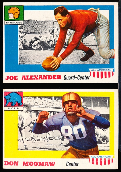 1955 Topps All American Football- 2 Diff
