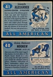 1955 Topps All American Football- 2 Diff