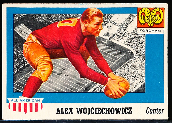 1955 Topps All American Football- #82 Alex Wojciechowicz, Fordham