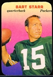 1970 Topps Football Super Glossy- #9 Bart Starr, Packers