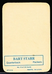 1970 Topps Football Super Glossy- #9 Bart Starr, Packers